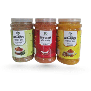 মরিচ, হলুদ এবং ধনিয়ার গুঁড়া কম্বো